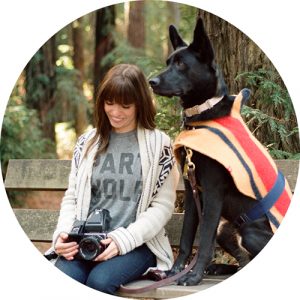 Natalia Martinez of the Labs & Co and her dog willow