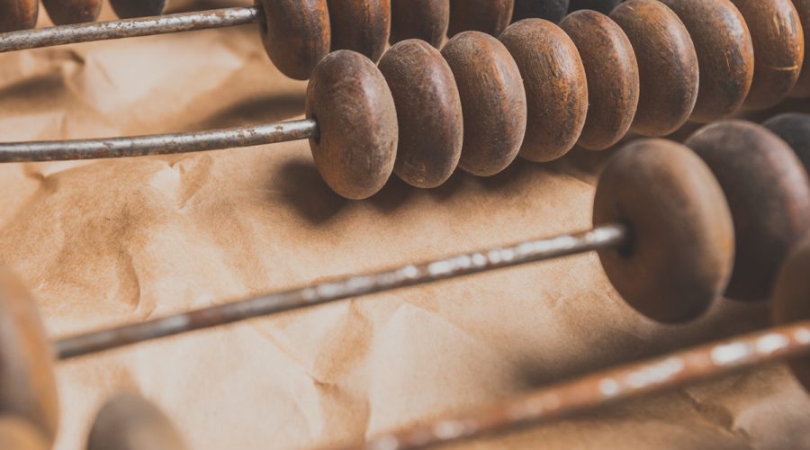 ancient wooden abacus